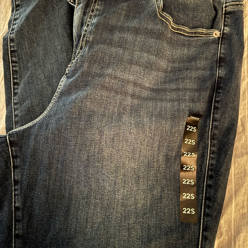 Torrid Dark Blue Skinny Jeans